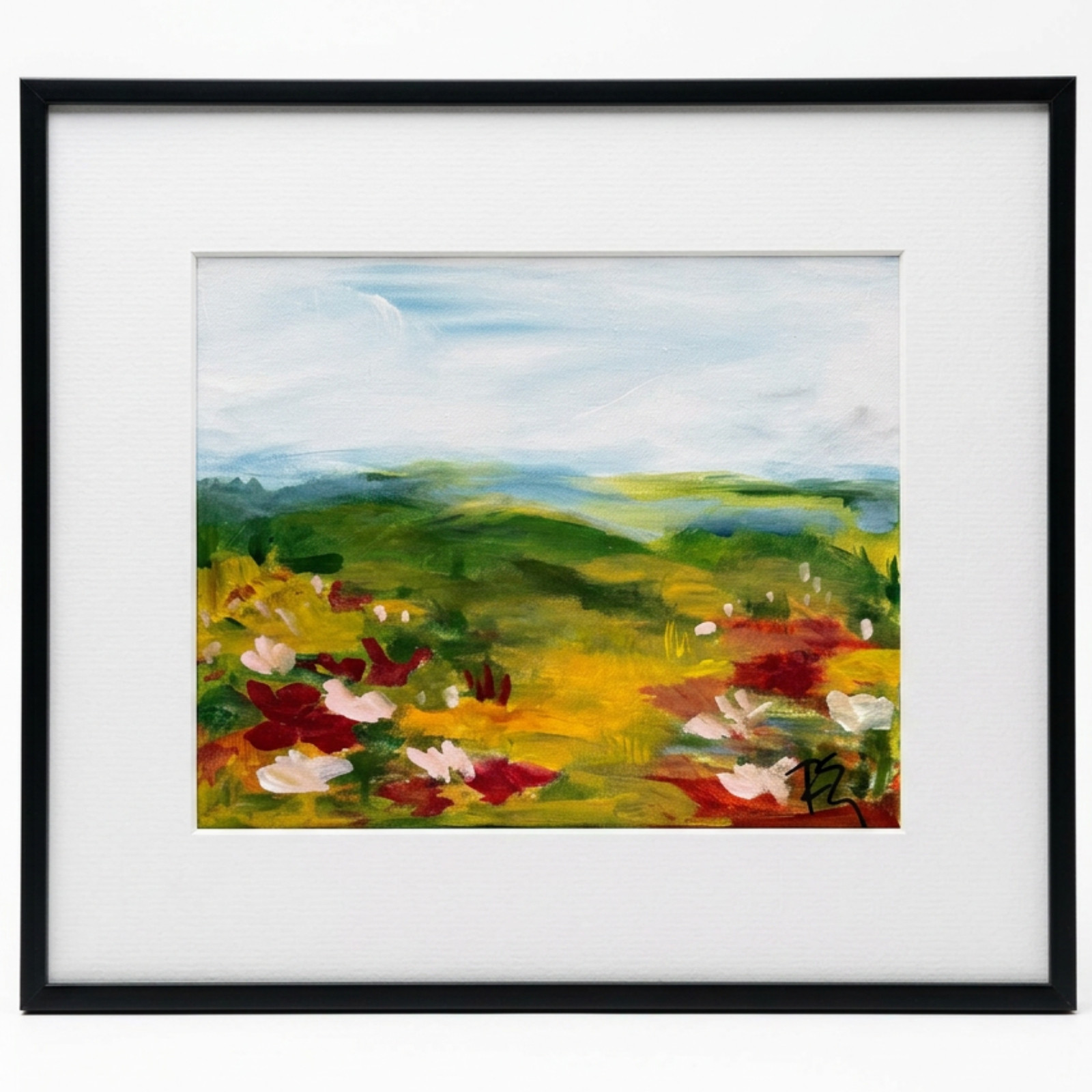 EMBRY Colorful Original 11x14 Landscape Acrylic Painting 