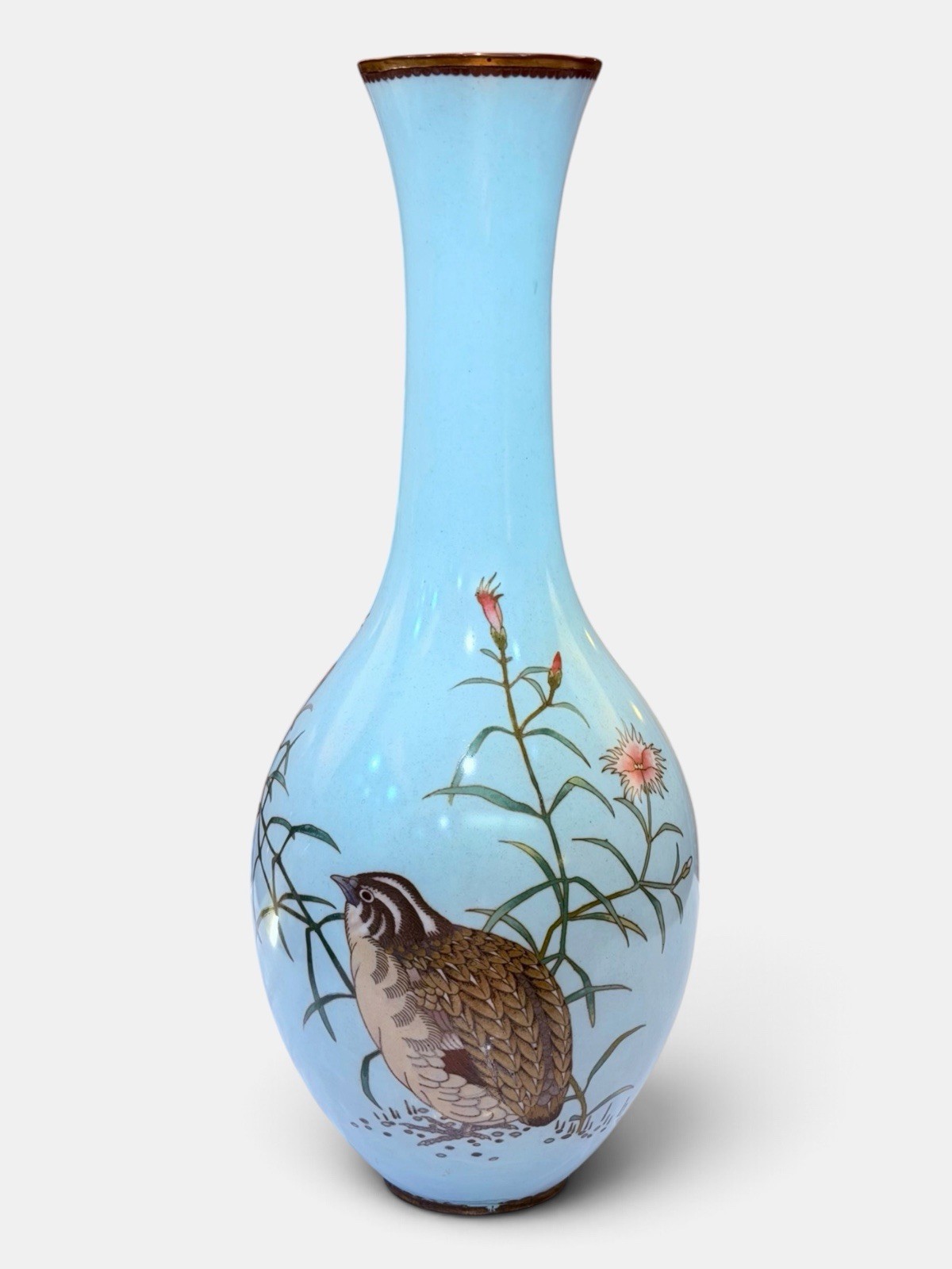 A LARGE JAPANESE CLOISONNÉ ENAMEL VASE IN THE MANNER OF NAMIKAWA SŌSUKE