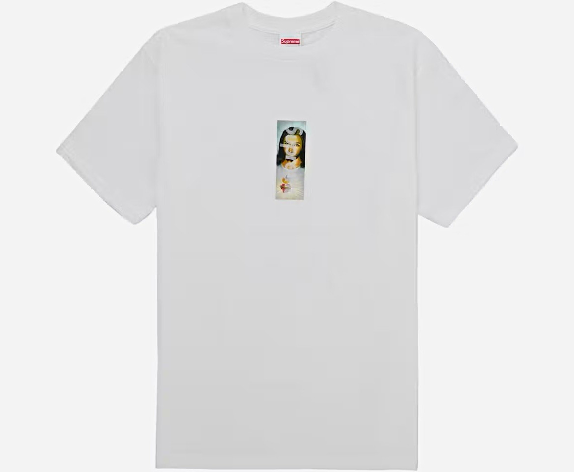 Supreme Prayer Card Box Logo Tee - White - Large Supreme Prayer Card Box Logo Tee - White - Large