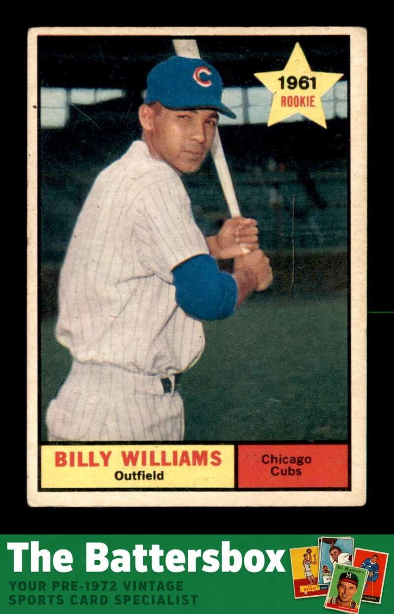 1961 Topps #141 Billy Williams RC FAIR X3816640