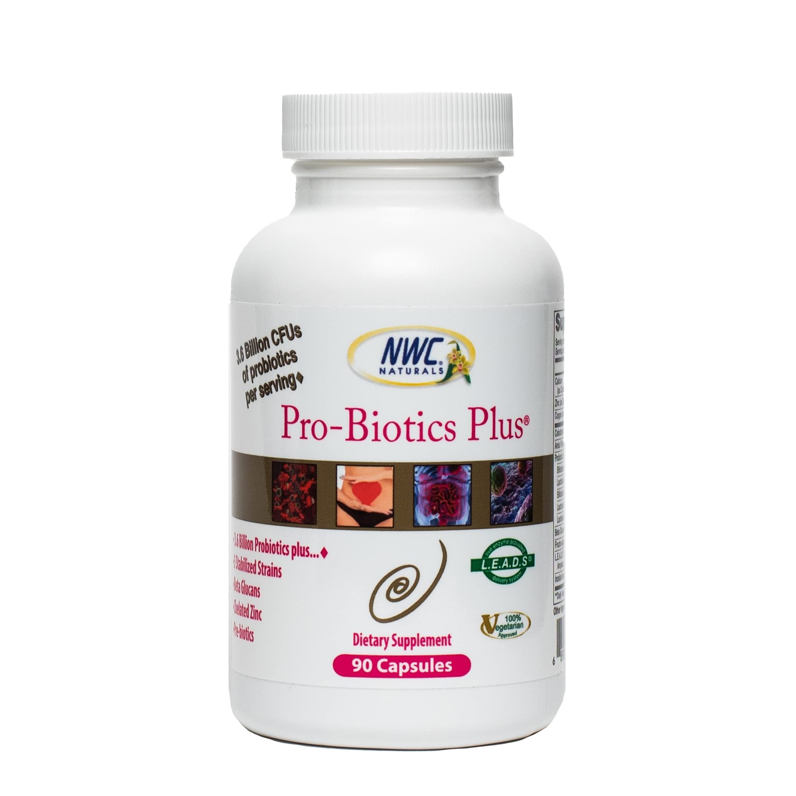 NWC Naturals ProBiotics Plus, Natural Probiotics for Men, Women and Kids, Imm...