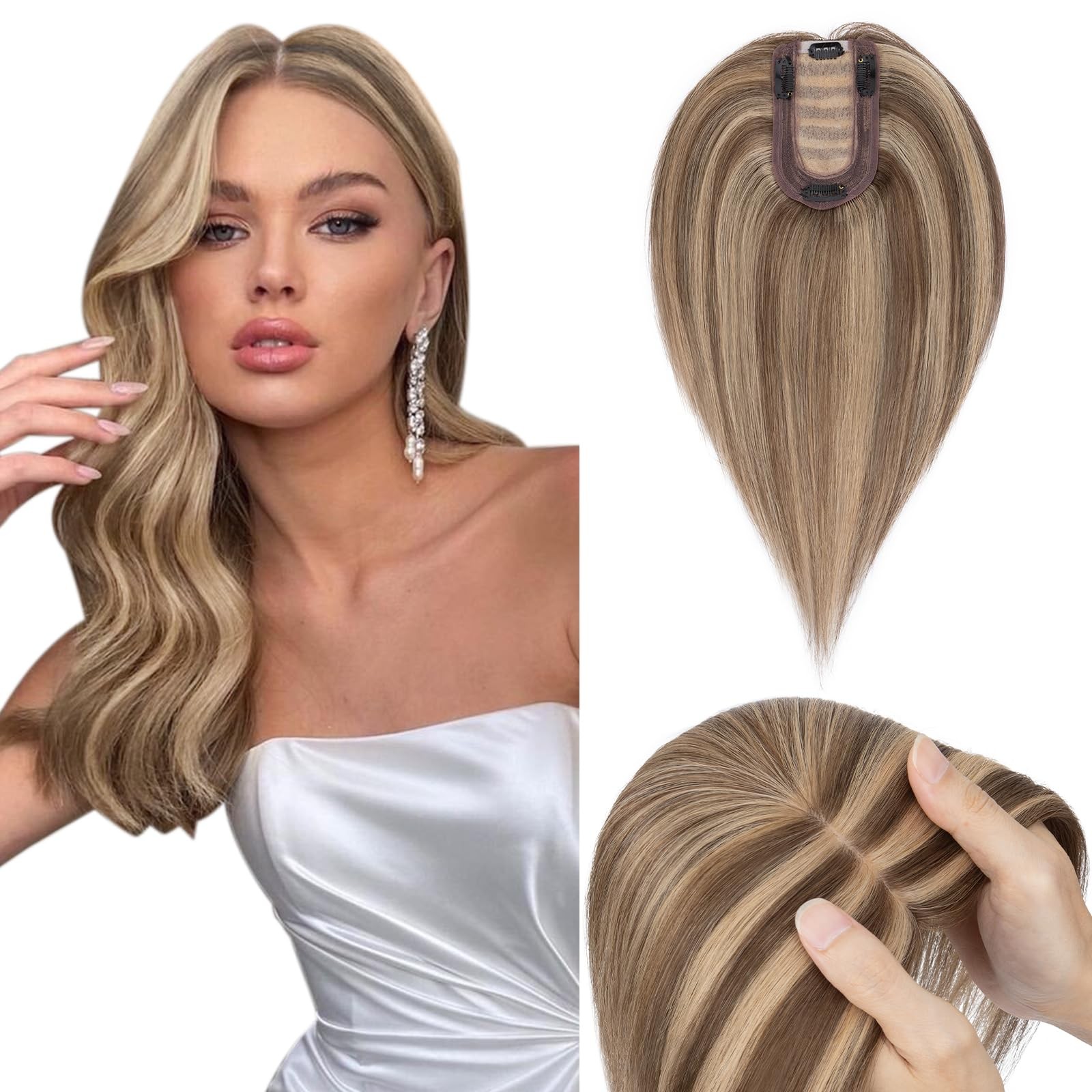 Hairro Human Hair Topper 12\ Hairro Human Hair Topper 12\