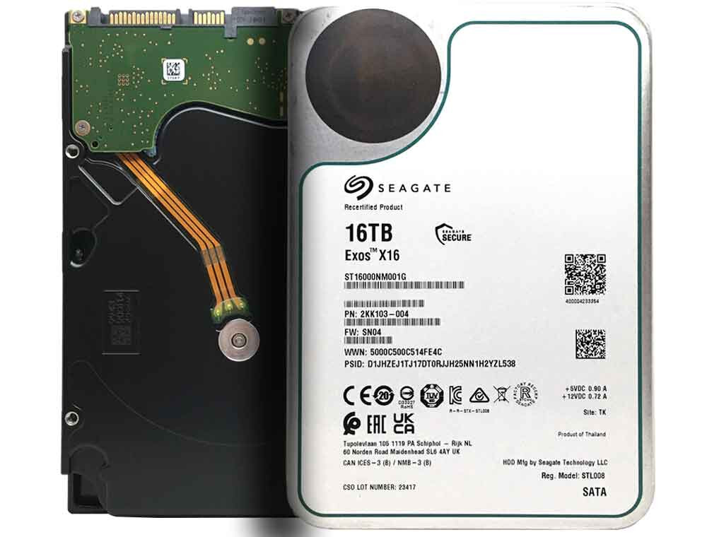 Seagate EXOS X16 16TB 256MB 7200rpm 3.5 Seagate EXOS X16 16TB 256MB 7200rpm 3.5