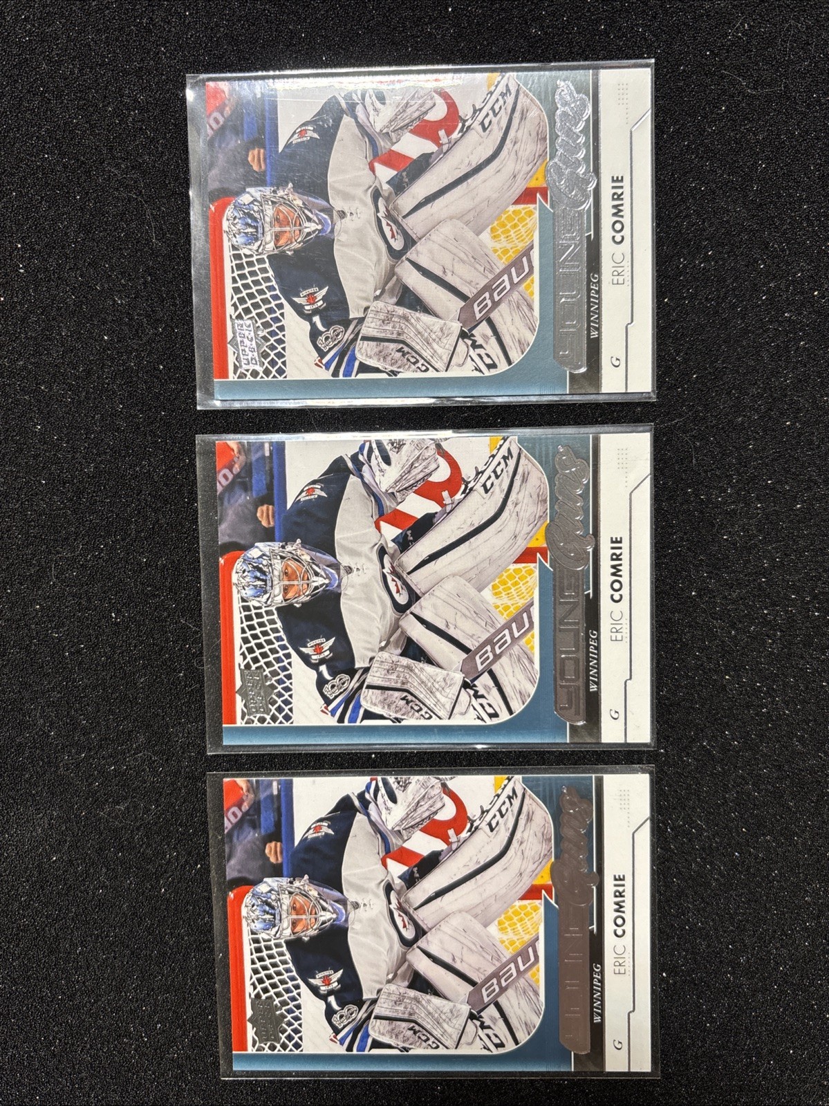 2017-18 UD Eric Comrie Young Guns - 3 Cards Total