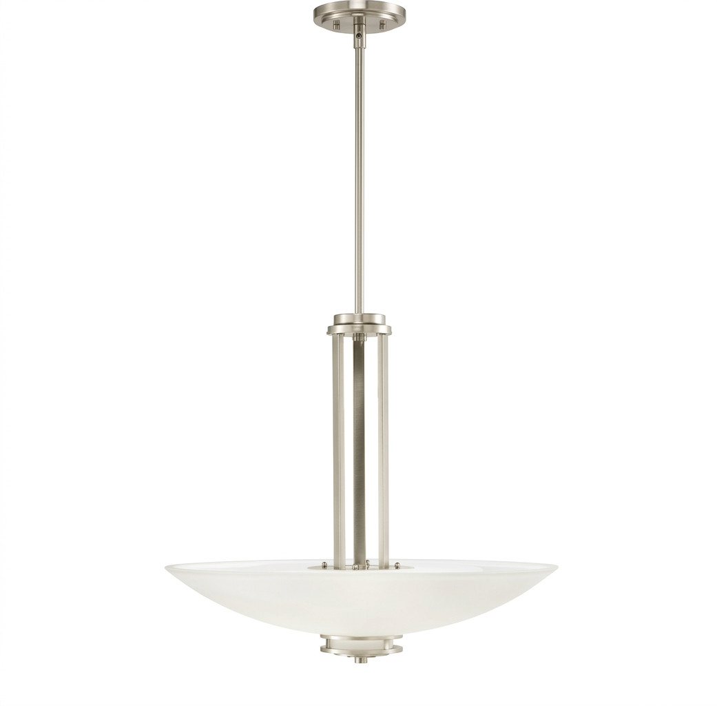 Kichler Hendrik Pendant 3Lt, Brushed Nickel, Satin Etched - 3275NI Kichler Hendrik Pendant 3Lt, Brushed Nickel, Satin Etched - 3275NI