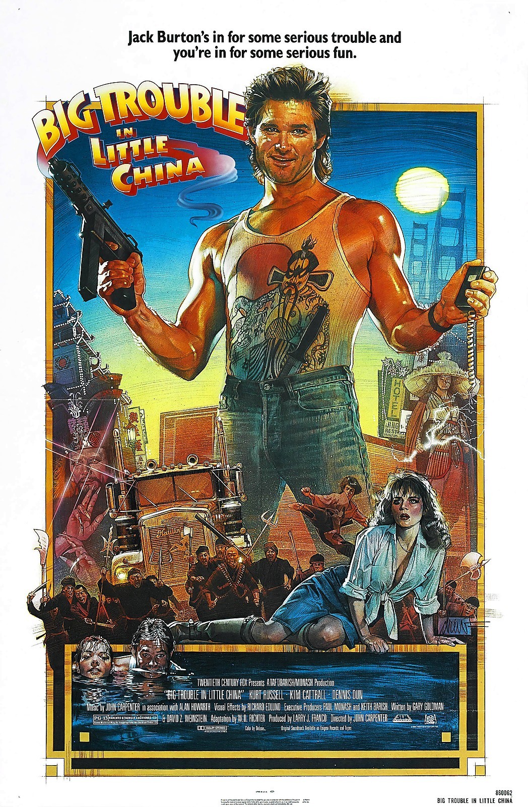 BIG TROUBLE IN LITTLE CHINA Movie Poster 
