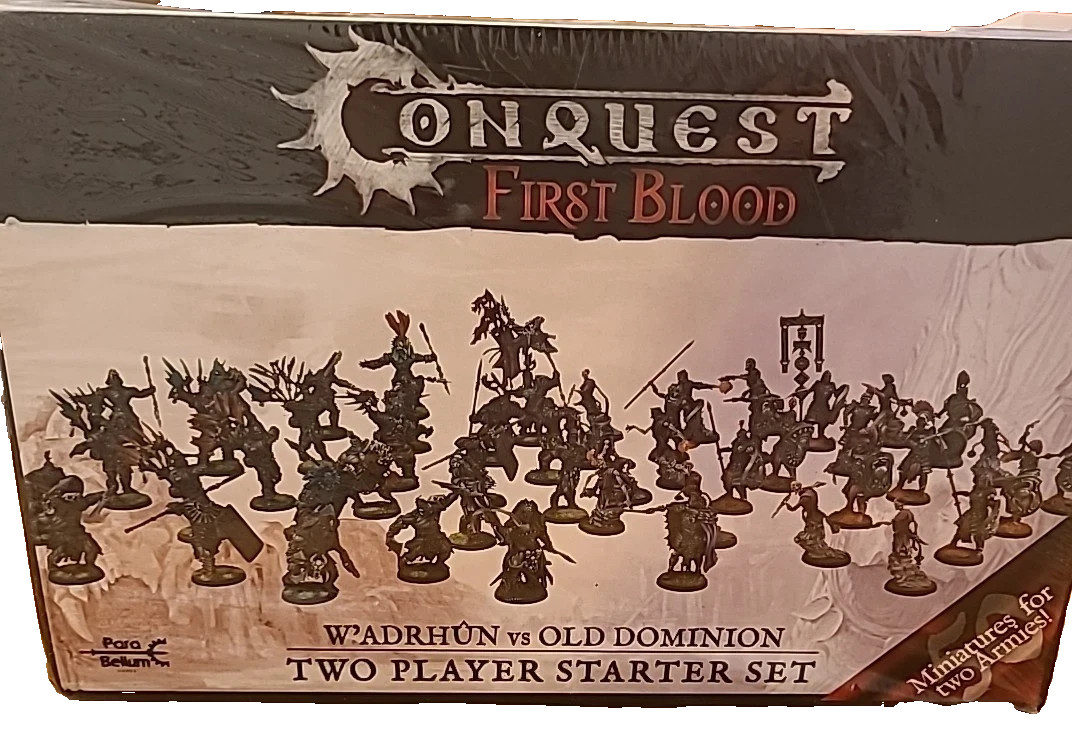 CONQUEST FIRST BLOOD - Two Player Starter Set: W\'adrhŭn vs The Old Dominion CONQUEST FIRST BLOOD - Two Player Starter Set: W\'adrhŭn vs The Old Dominion