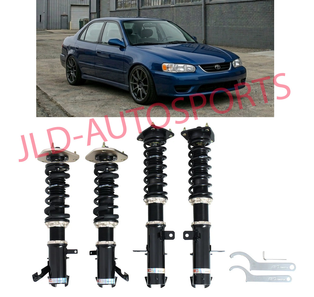 BC Racing BR Lower Coilover Strut Kit For 93-02 Toyota Corolla -30-Way Dampening BC Racing BR Lower Coilover Strut Kit For 93-02 Toyota Corolla -30-Way Dampening