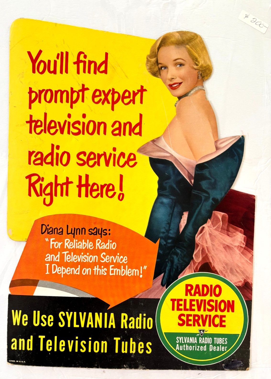 Fantastic Vintage Counter Stand-up Ad Poster Fantastic Vintage Counter Stand-up Ad Poster