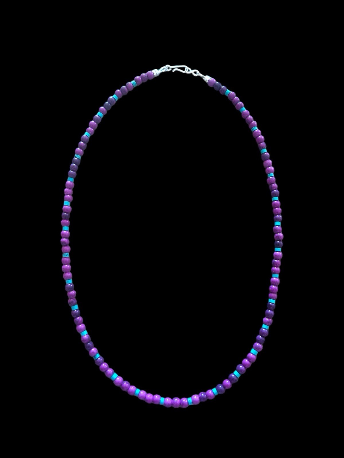 Native American Sugilite & Kingman Turquoise Necklace Native American Sugilite & Kingman Turquoise Necklace