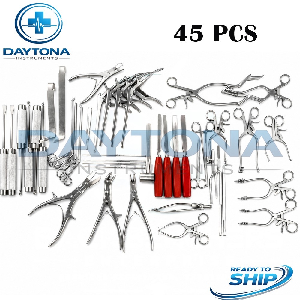Spine Laminectomy Set 45 Pcs Complete Orthopedic Surgical Instruments set