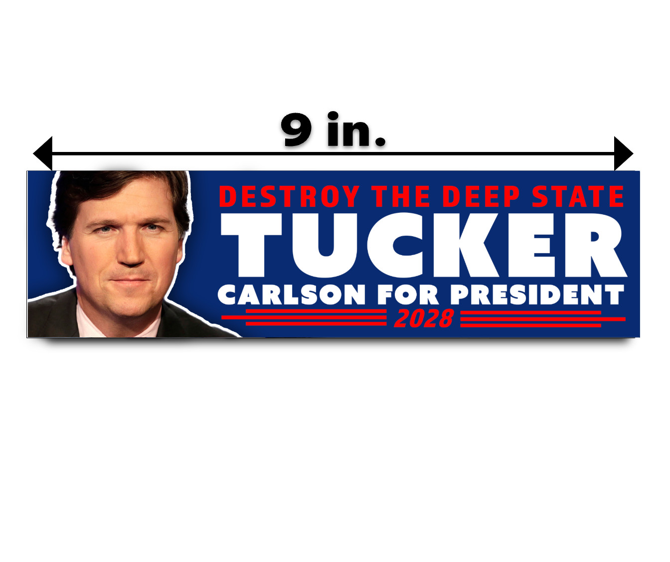 Tucker Carlson President 2028 Bumper Sticker Decal Republican MAGA Trump Hopeful Tucker Carlson President 2028 Bumper Sticker Decal Republican MAGA Trump Hopeful