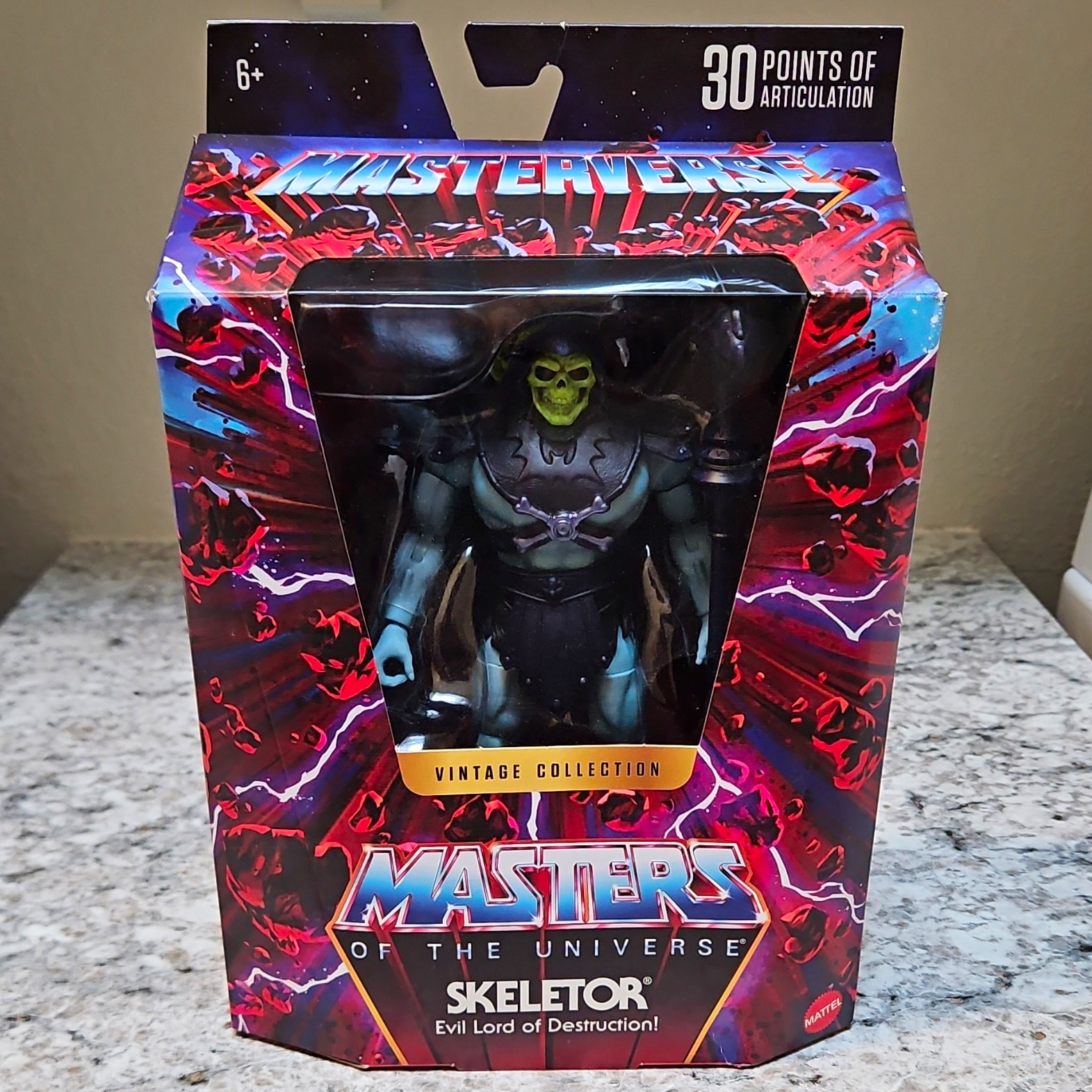 Mattel Masters of the Universe Vintage Collection Skeletor 7in Figure Age 6+