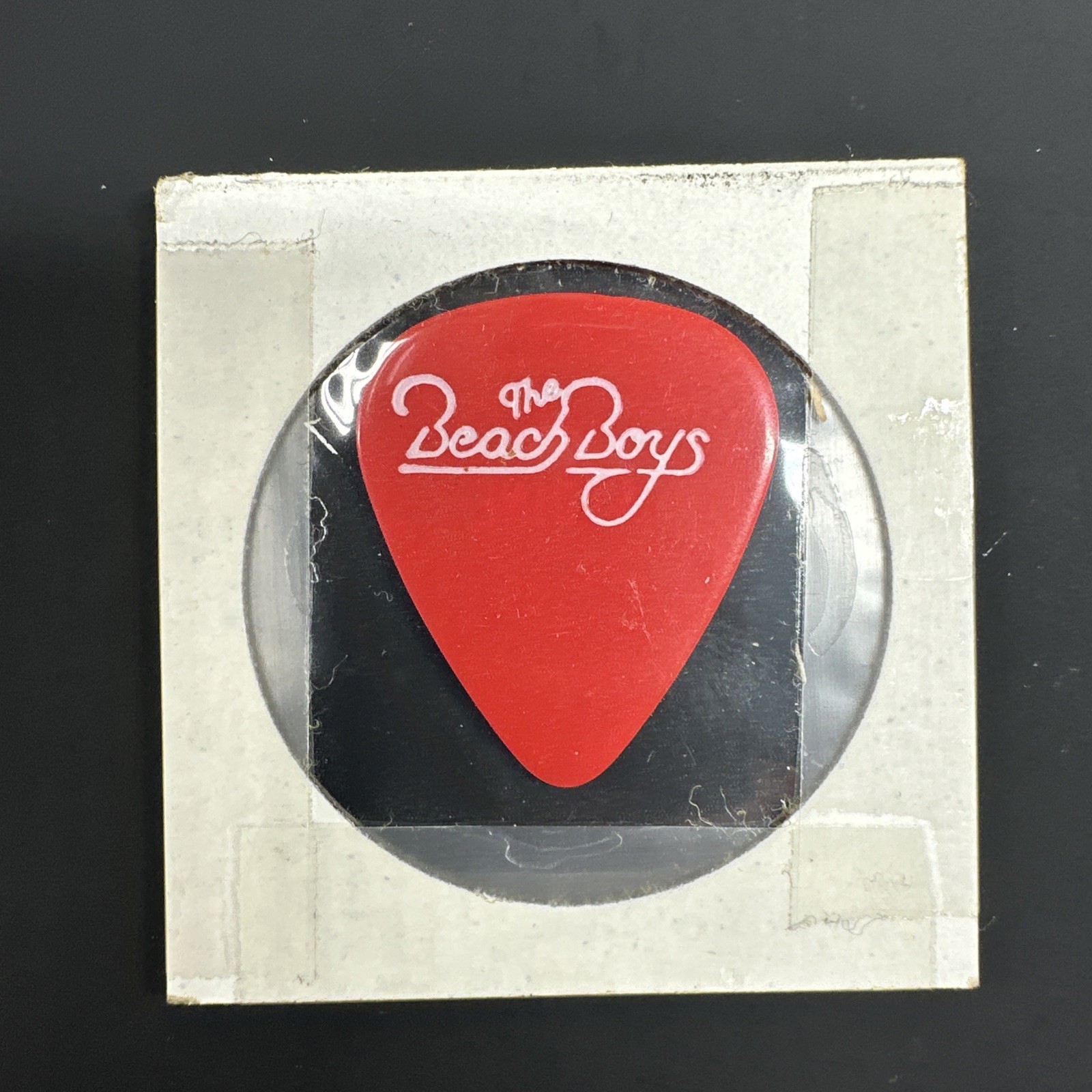 BEACH BOYS Al Jardine GUITAR PICK Vintage 80s Stage Tour Red/White Authentic