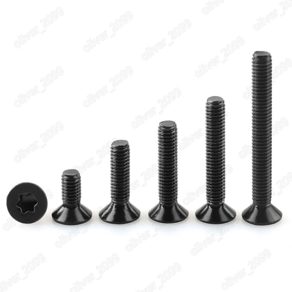 Black 316 Stainless Steel Torx Socket Countersunk Head Screws M3 M4 M5 M6 M8 Black 316 Stainless Steel Torx Socket Countersunk Head Screws M3 M4 M5 M6 M8