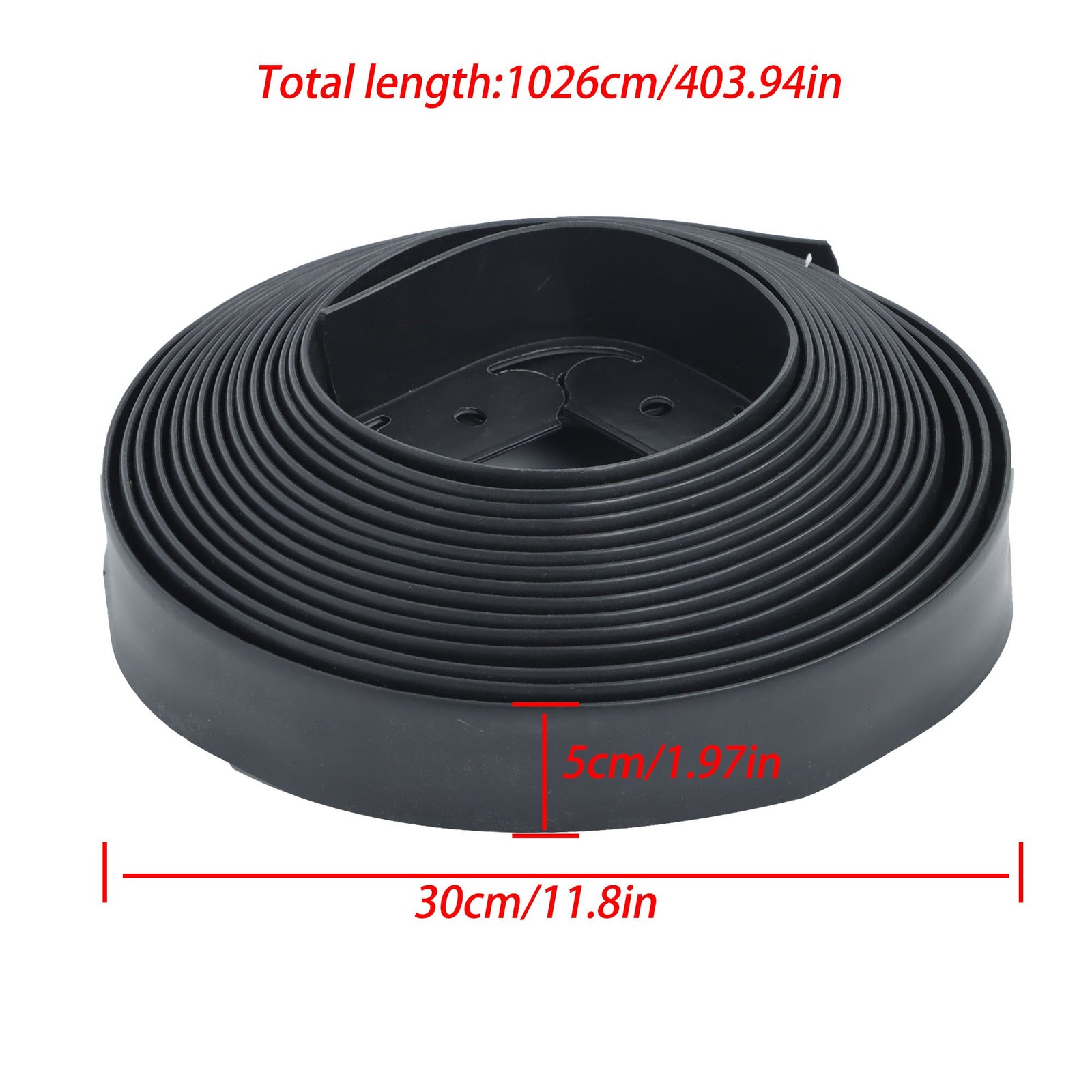 No Dig Garden Border Lawn Edging Roll Kit For Garden Brown & Black Landscape