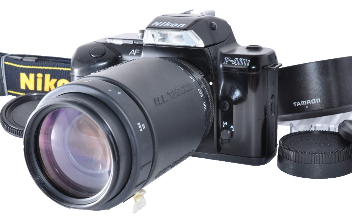 Nikon F-401s N4004S 35mm SLR Film Camera w/Tamron 70-300mm f/4-5.6 LD From Japan Nikon F-401s N4004S 35mm SLR Film Camera w/Tamron 70-300mm f/4-5.6 LD From Japan