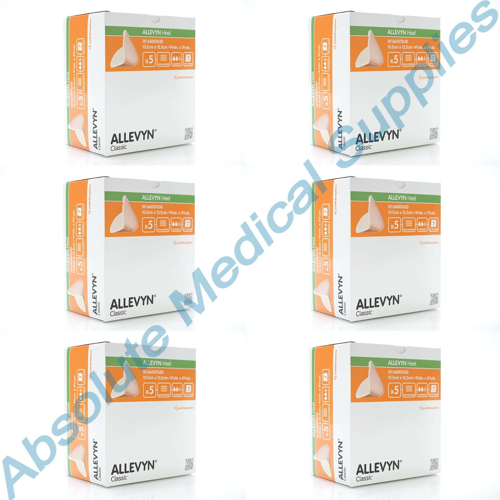 *30-Pieces* Allevyn Heel Foam Dressing 4.125\ *30-Pieces* Allevyn Heel Foam Dressing 4.125\