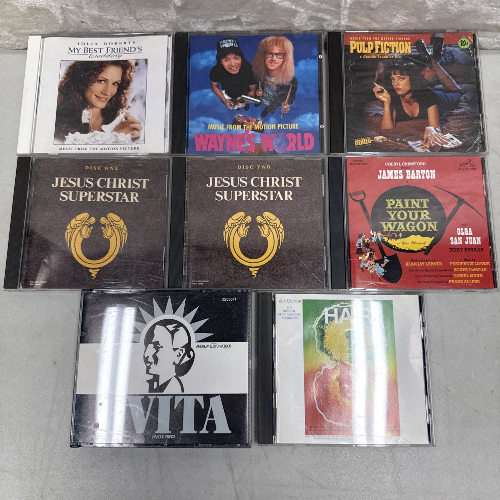 Lot of 8 CDs Soundtrack Musical Jesus Christ Superstar Paint Your Wagon See Pics