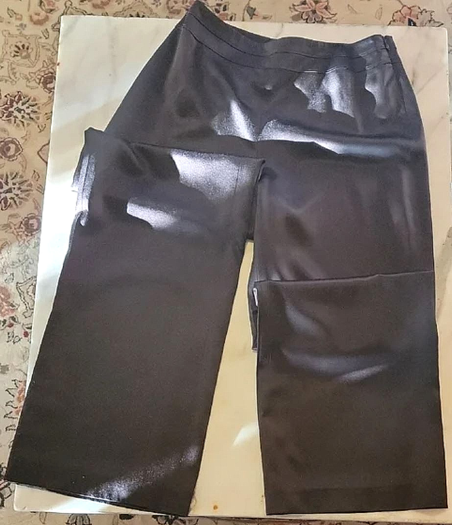 Y2K Talbots Pure Silk Chocolate Brown Pants – Size 6 – Pristine Condition