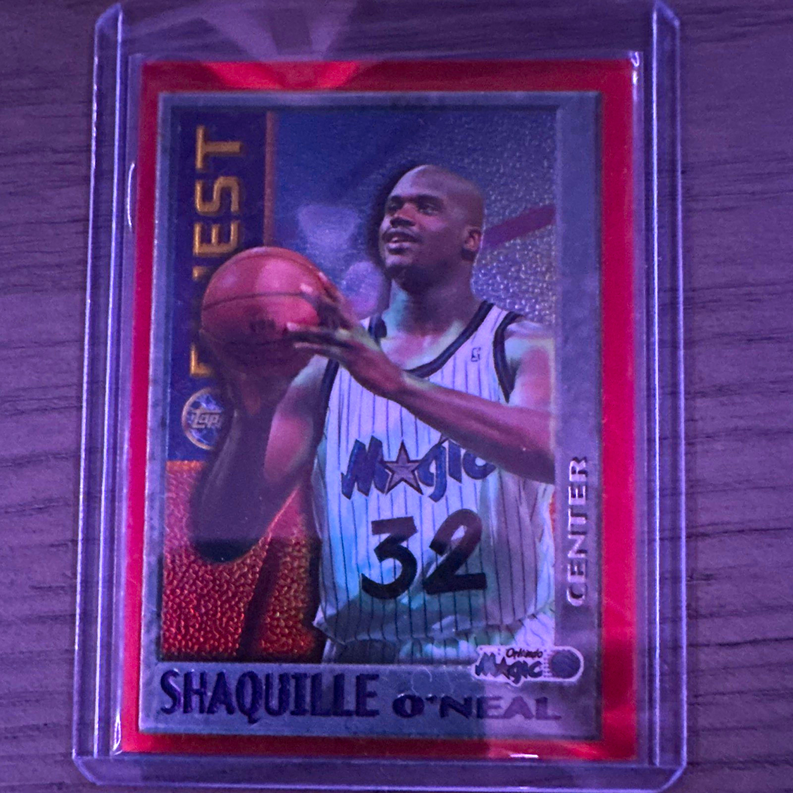 Topps Finest Shaquille O'Neal #M 22 Orlando Magic NBA Basketball Card Topps Finest Shaquille O'Neal #M 22 Orlando Magic NBA Basketball Card