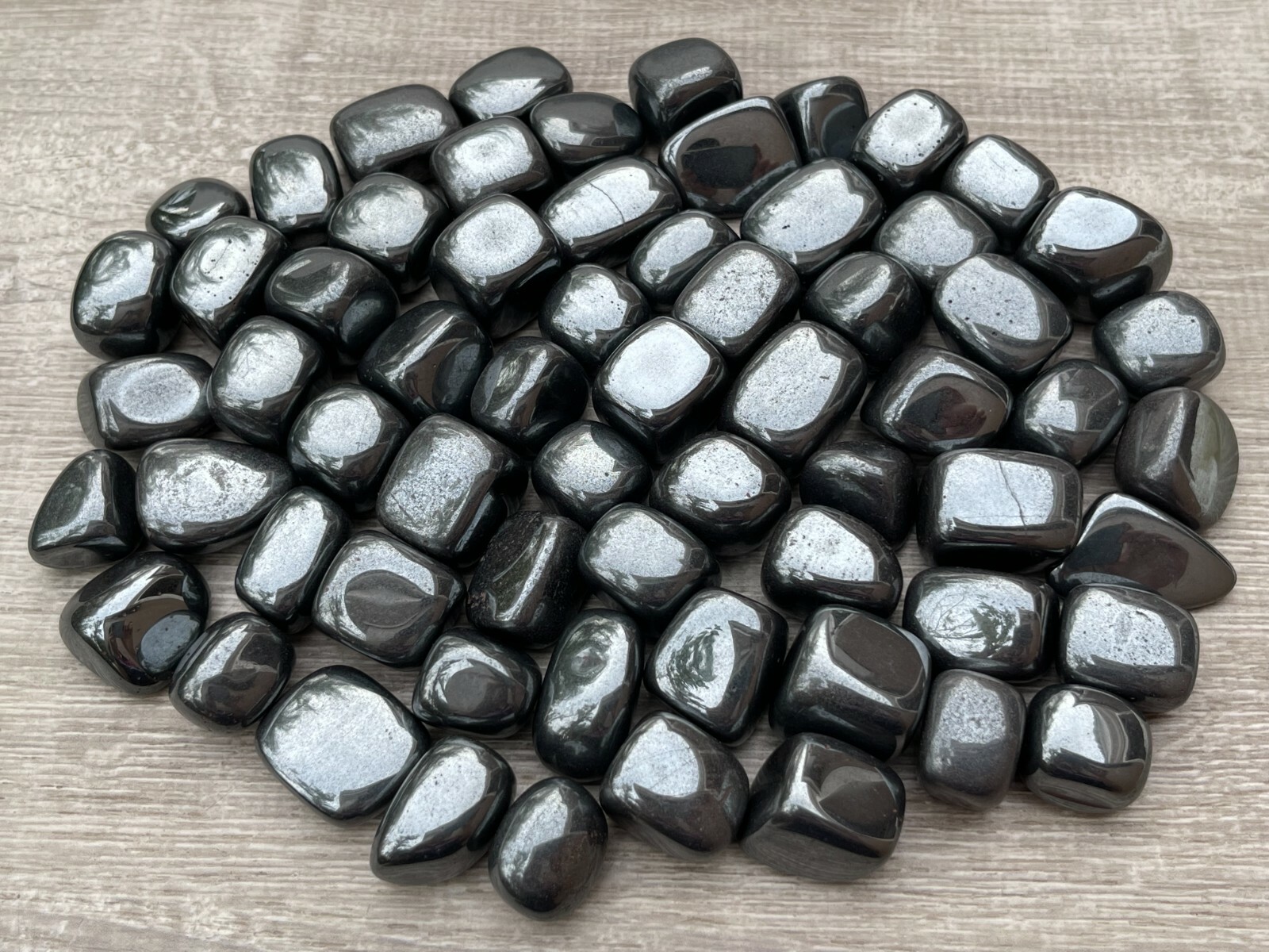 Grade A++ Hematite Tumbled Stones, 0.75\