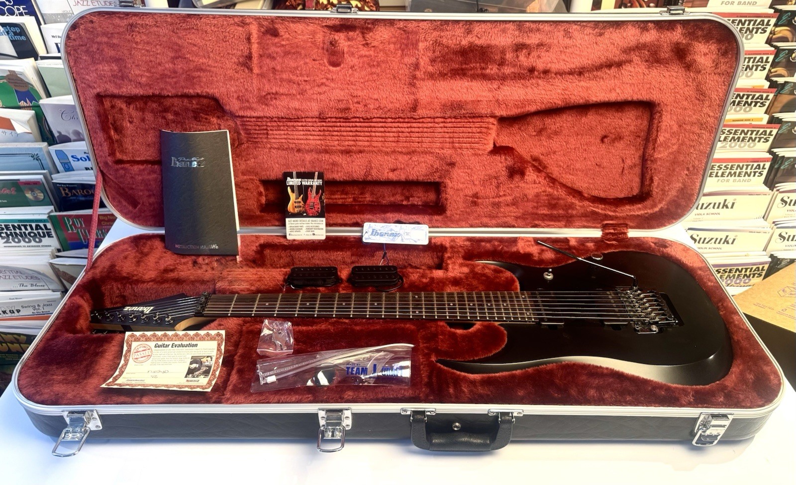 2013 Ibanez RGD Prestige RGD2127Z Invisible Shadow 7 String w/Active EMG pickups