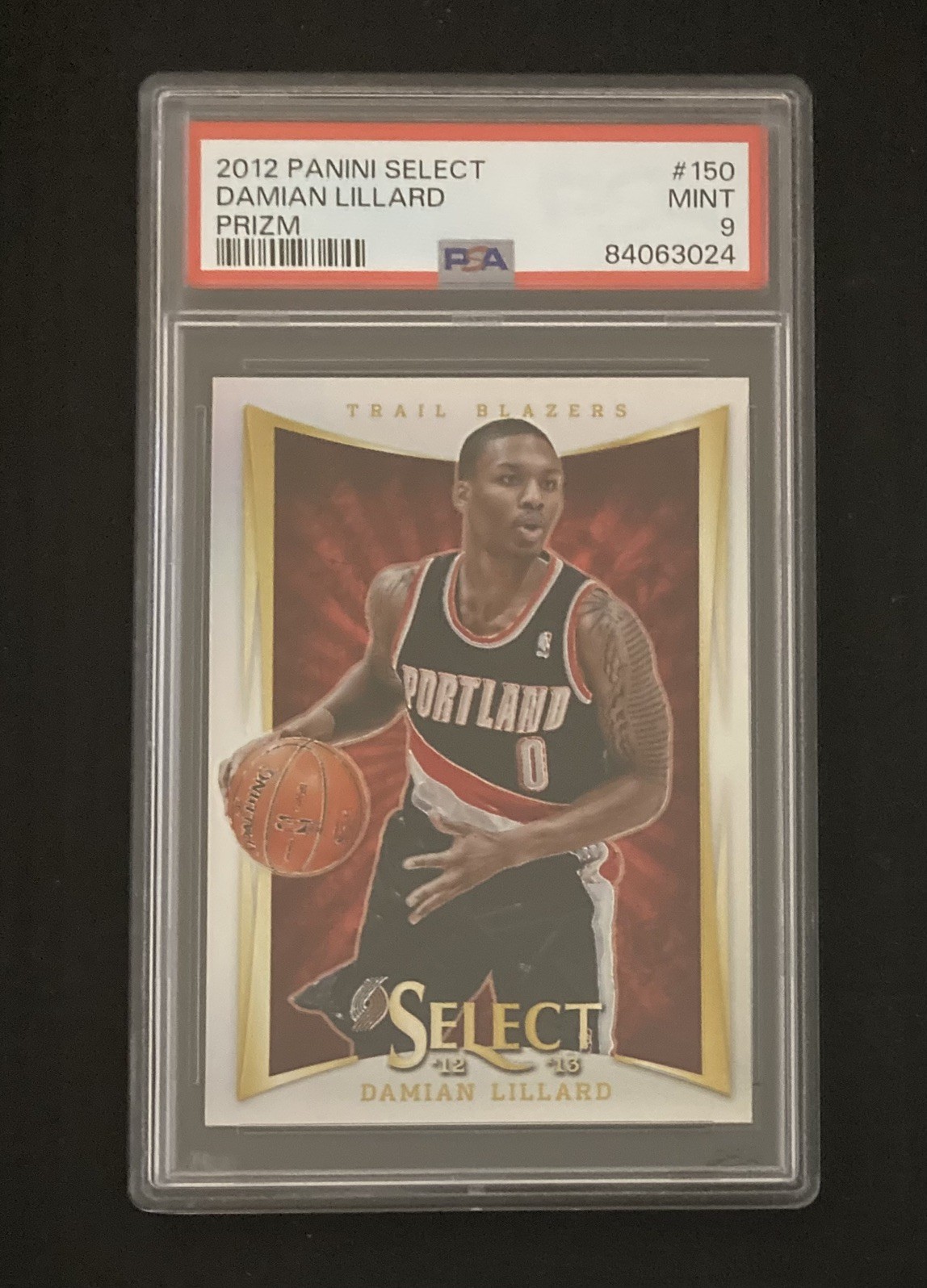 2012 Panini Select #150 Damian Lillard RC Rookie Silver Prizm PSA 9 2012 Panini Select #150 Damian Lillard RC Rookie Silver Prizm PSA 9