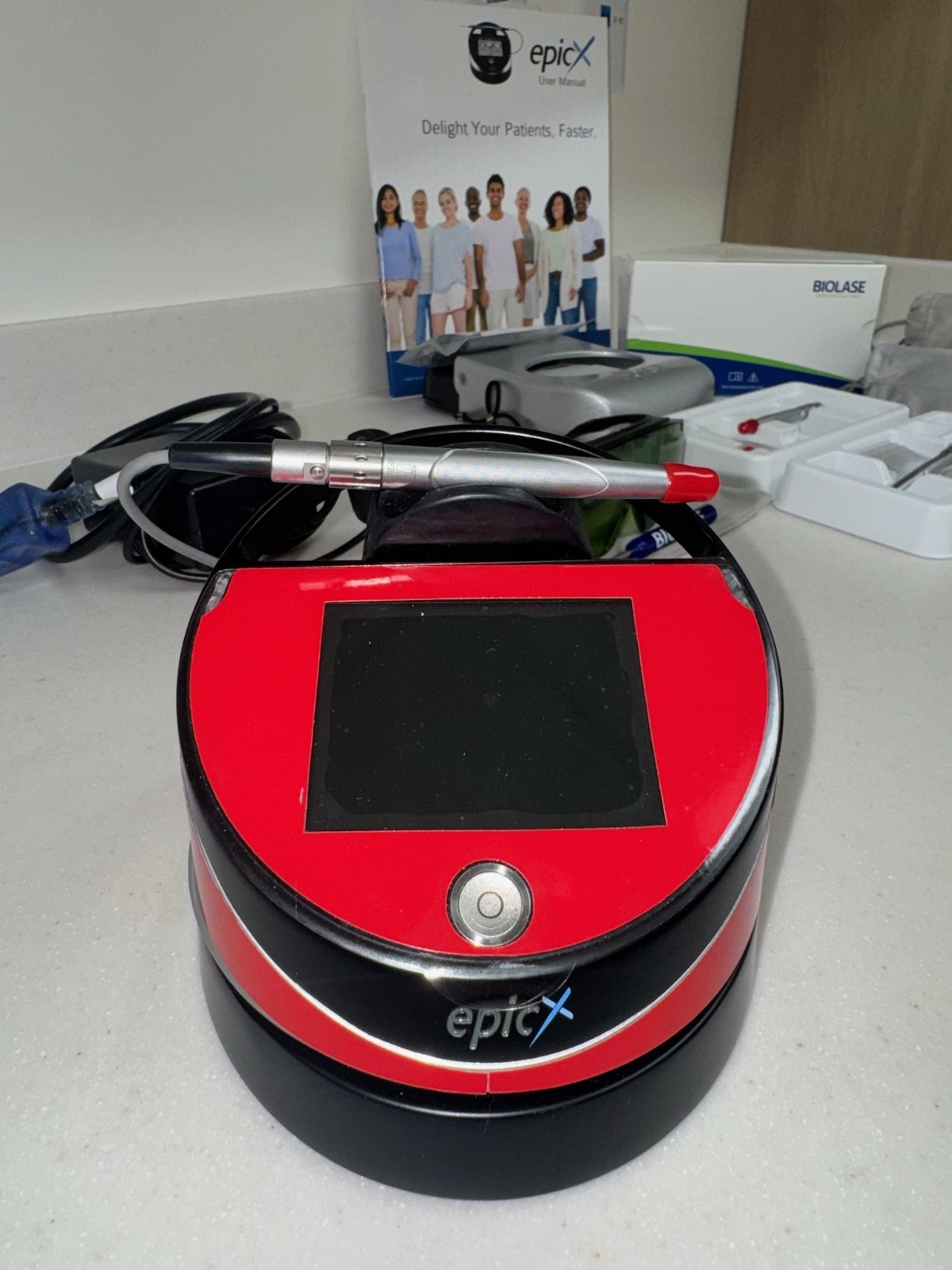 Dental Biolase Epic X Soft Tissue 10 Watt Laser |Bleaching Handpiece | Tips