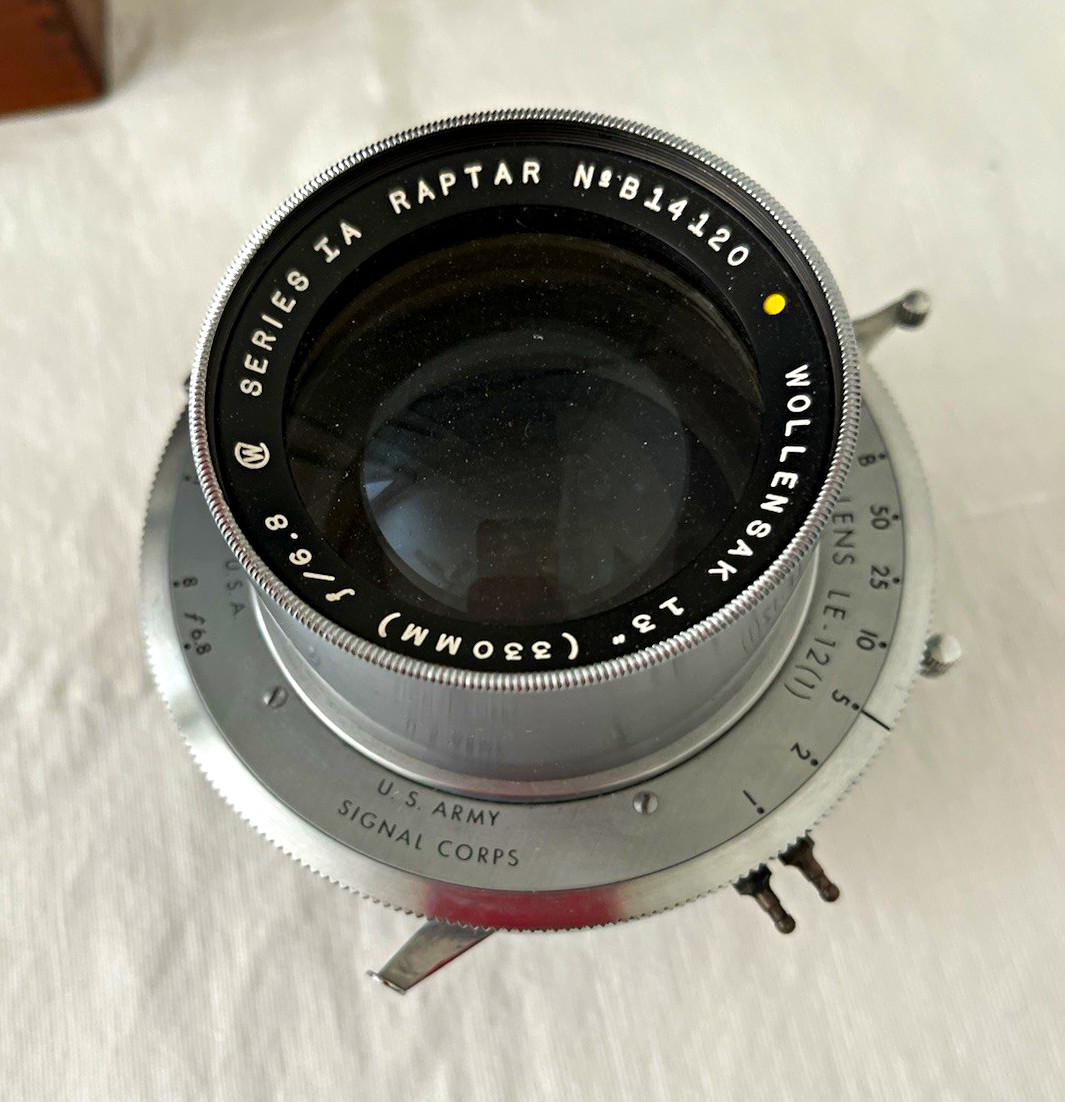 Vintage Wollensak 13” 330mm f/6.8 Series IA Raptar - U.S. Army Corps Vintage Wollensak 13” 330mm f/6.8 Series IA Raptar - U.S. Army Corps