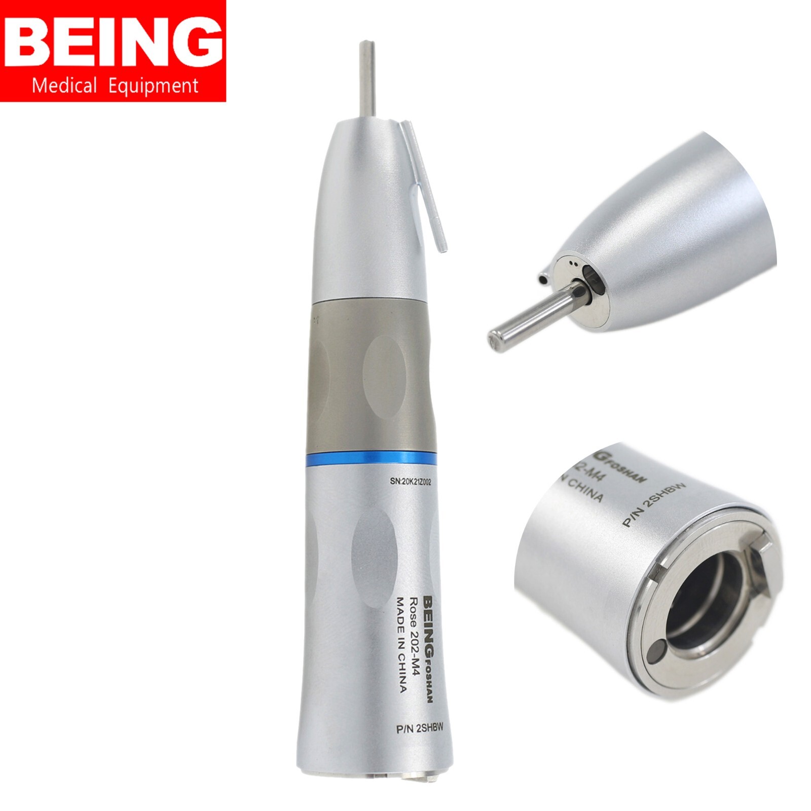 BEING Dental 1:1 Surgical Straight Handpiece Fiber Optic LED Kavo S11L Low Speed