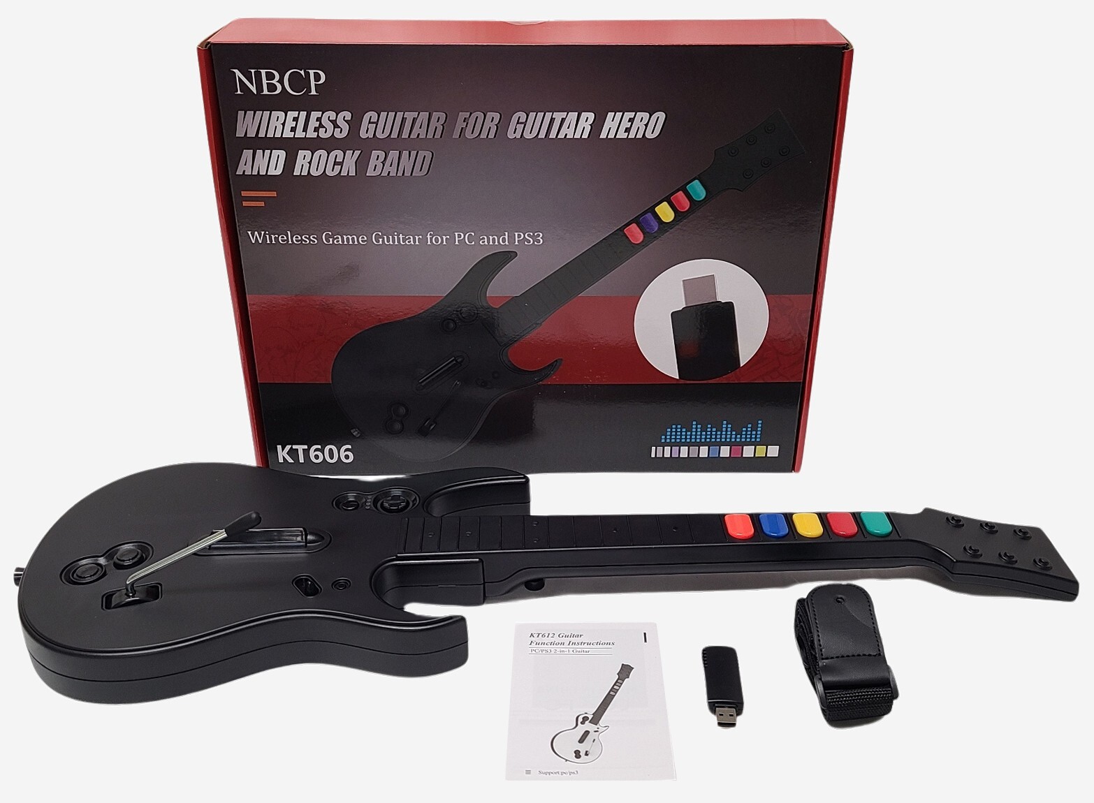 NEW PS3 Wireless Guitar Controller for Guitar Hero 3 World Tour Warriors of Rock NEW PS3 Wireless Guitar Controller for Guitar Hero 3 World Tour Warriors of Rock
