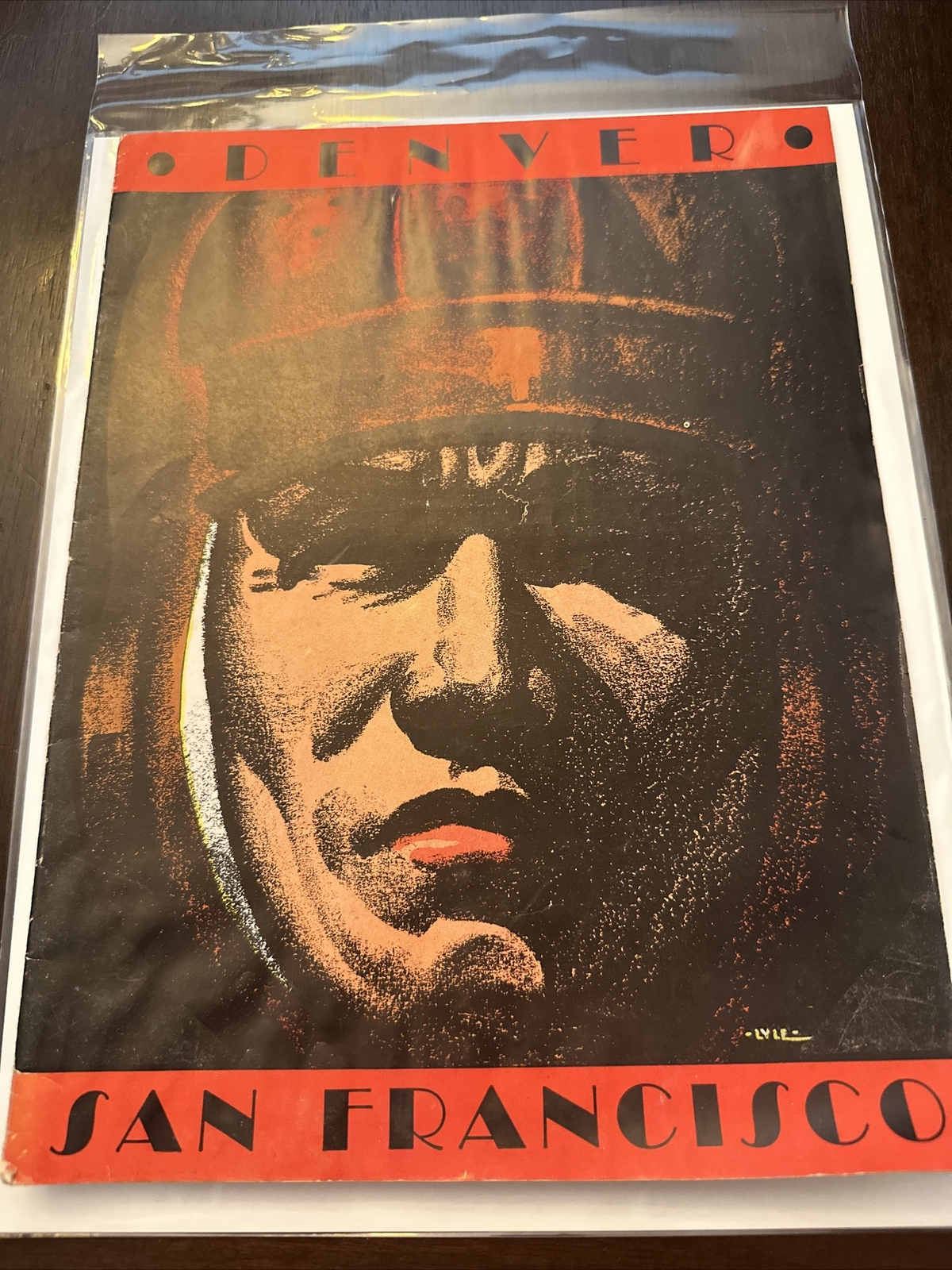 1935 vintage college football program Denver vs San Francisco 1935 vintage college football program Denver vs San Francisco