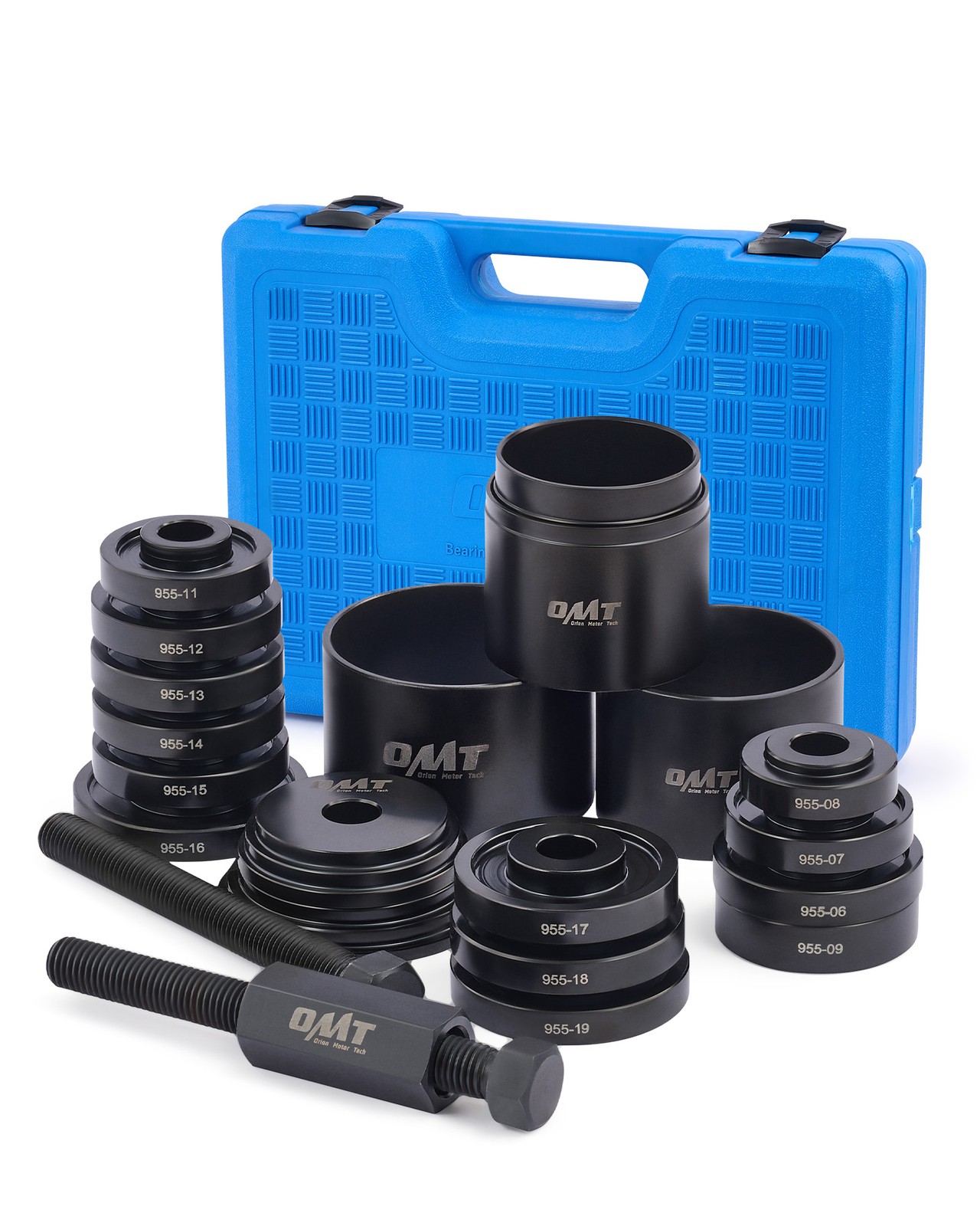 OMT FWD Front Wheel Bearing Press Drive Removal Adapter Puller Pulley Kit 24pcs