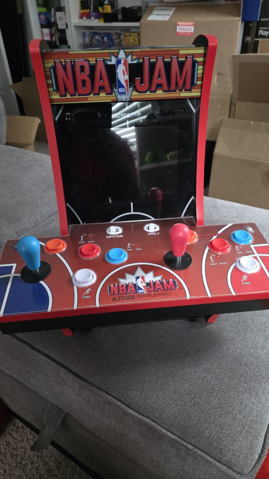 2 PLAYER Arcade1Up NBA JAM Countercade Tabletop Arcade Machine 1UP Counter-Cade 2 PLAYER Arcade1Up NBA JAM Countercade Tabletop Arcade Machine 1UP Counter-Cade