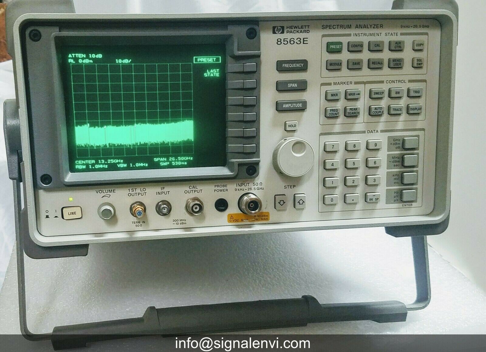 HP/Agilent 8563E, opt 008, Fresh Align and CAL - 26.5 GHz Spectrum Analyzer