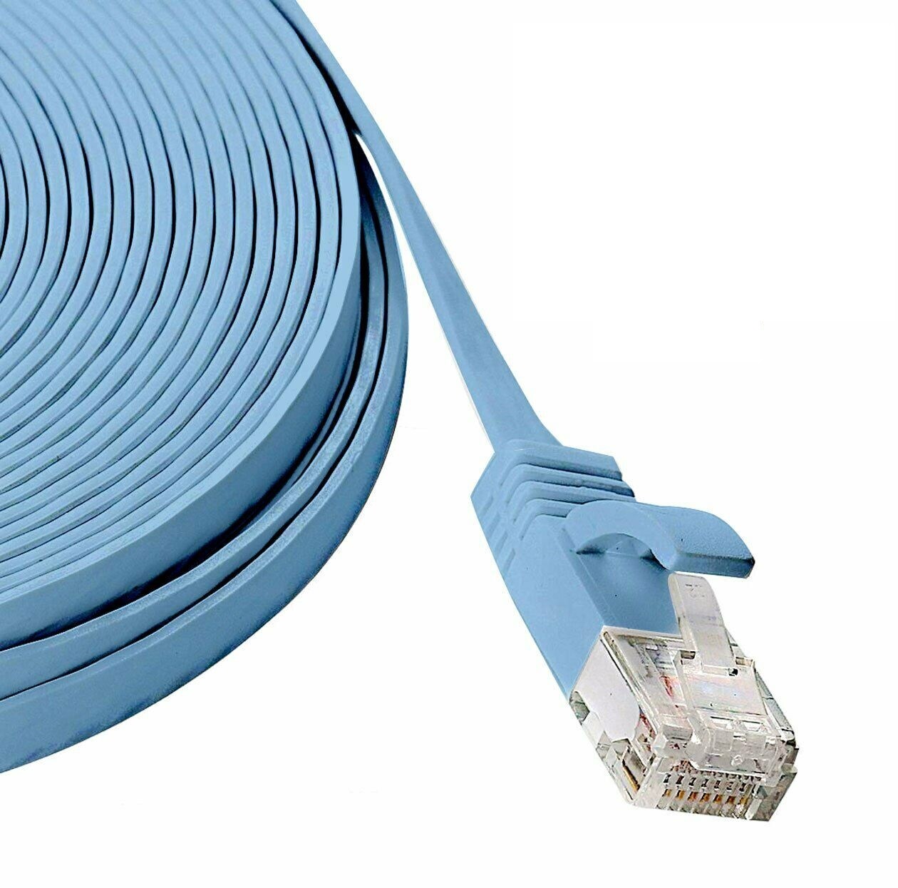 RJ45 CAT7 6FT 10FT 30FT 50FT 100FT 200FT Ethernet Network Cable Cord Flat LOT US RJ45 CAT7 6FT 10FT 30FT 50FT 100FT 200FT Ethernet Network Cable Cord Flat LOT US