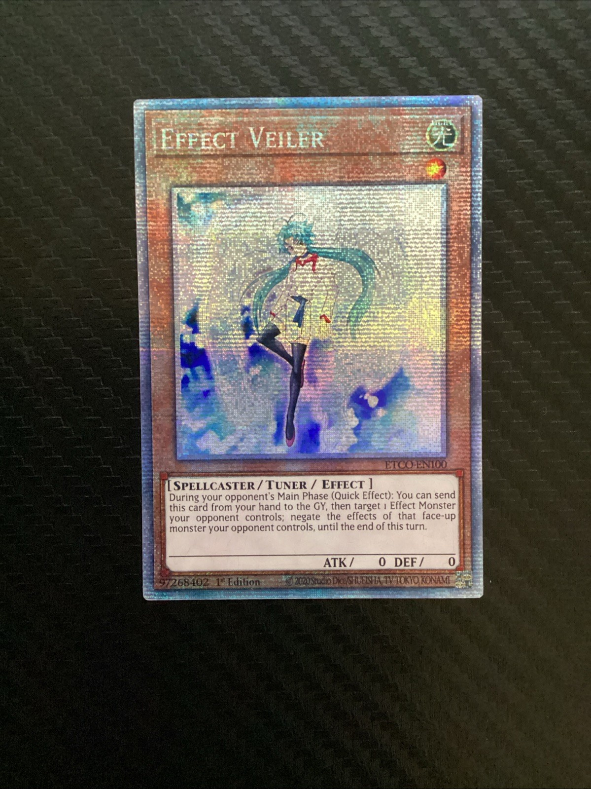 Yugioh Effect Veiler ETCO-EN100 Starlight Rare 1st Ed LP Yugioh Effect Veiler ETCO-EN100 Starlight Rare 1st Ed LP