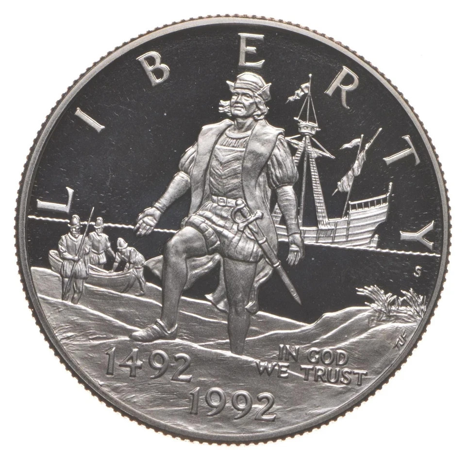 1992-S Proof Columbus Commemorative Half Dollar Clad 50c Coin Collectible Gem 1992-S Proof Columbus Commemorative Half Dollar Clad 50c Coin Collectible Gem