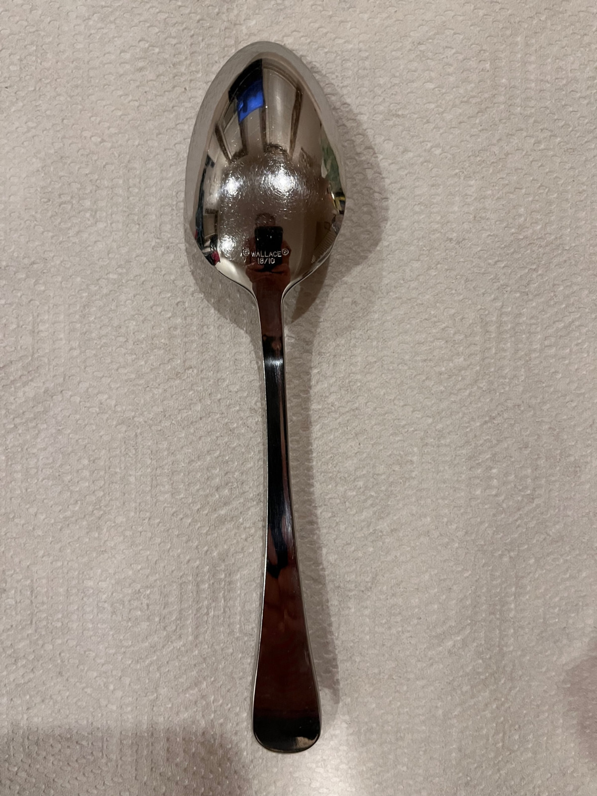 Wallace Hartford 18/10 Stainless Steel Solid Serving Spoon Wallace Hartford 18/10 Stainless Steel Solid Serving Spoon