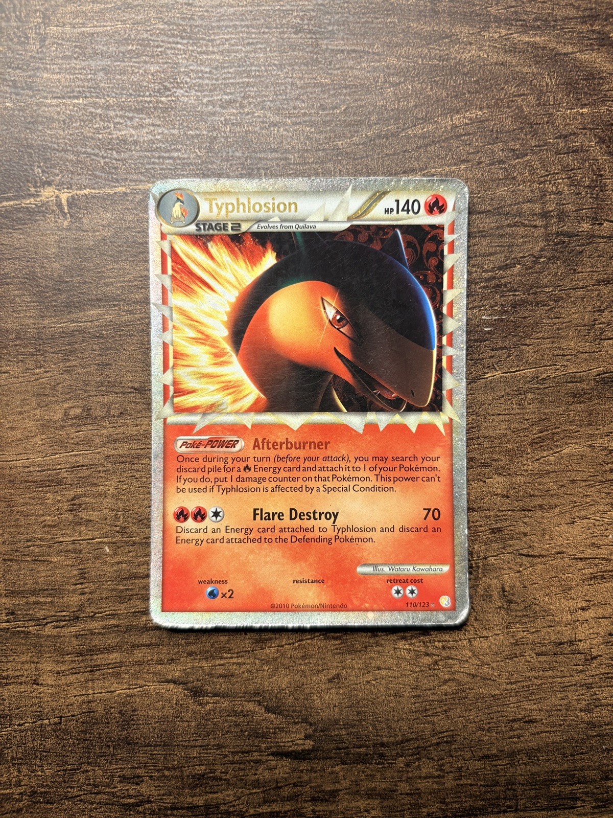 Typhlosion Prime 110/123 Holo Ultra Rare Heartgold Soulsilver English HP 140 Typhlosion Prime 110/123 Holo Ultra Rare Heartgold Soulsilver English HP 140