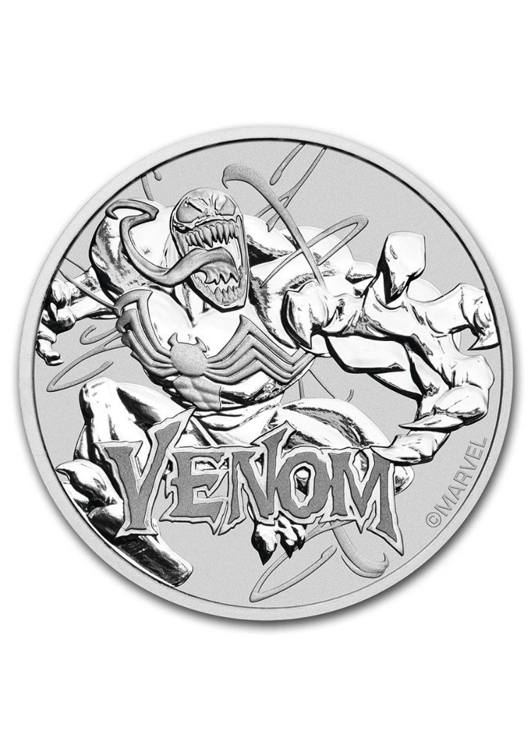 2020 Tuvalu Marvel Venom 1oz Silver Coin In Capsule 2020 Tuvalu Marvel Venom 1oz Silver Coin In Capsule