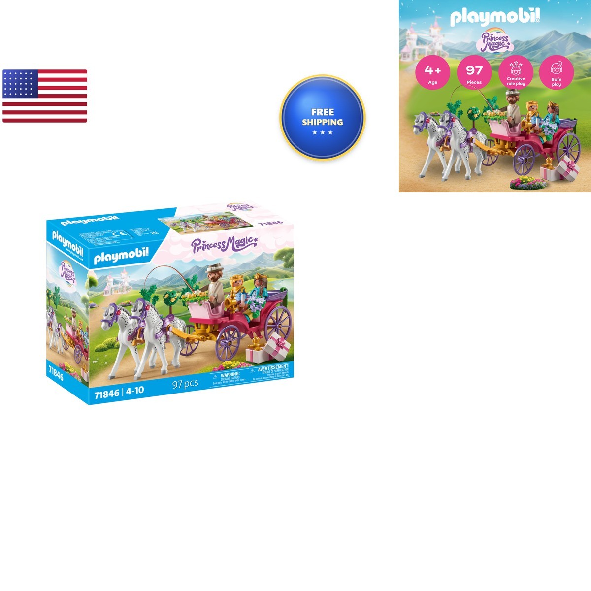 Playmobil 71846 Carriage Ride Playset Playmobil 71846 Carriage Ride Playset