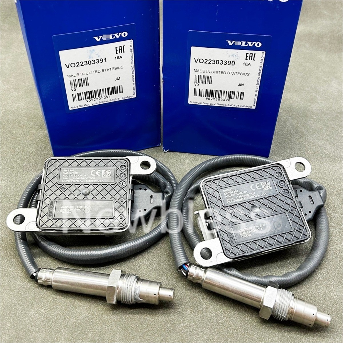 2X Outlet Inlet Nox Sensor For Volvo Truck 22303390 22303391 D11 D13 D16 Mack US