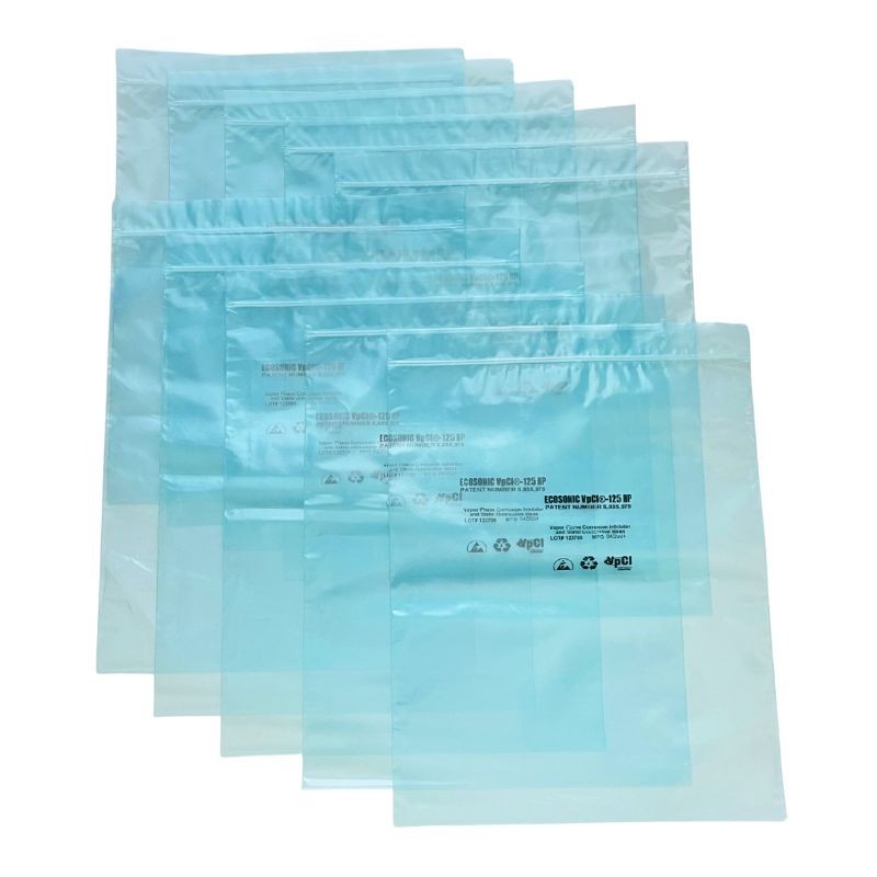 ESD Anti-Static Poly Bags with VCI Anti-Rust Protection (10x12 inches - 3 Mil)
