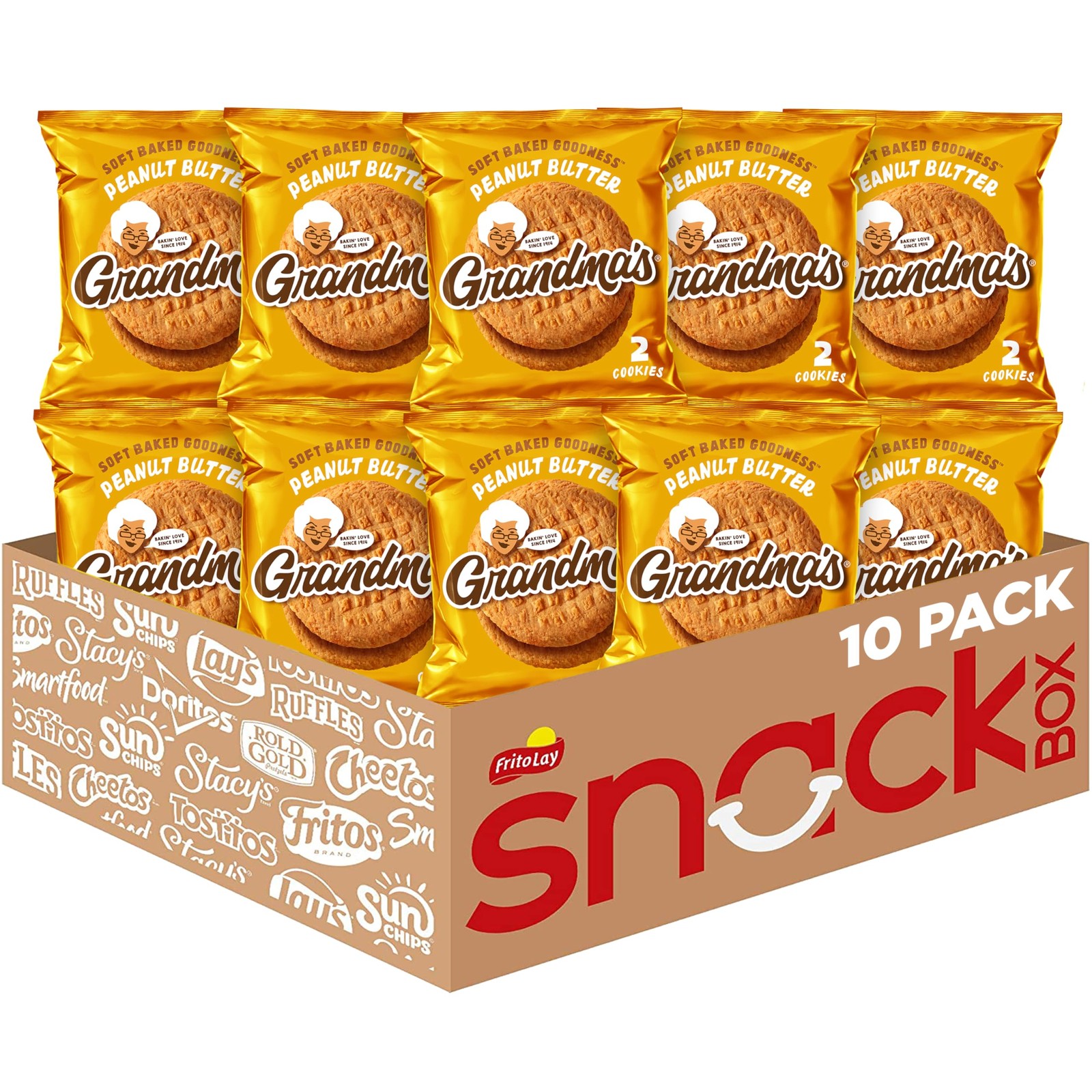 Grandma\'s Cookies, Peanut Butter, 2.5 Ounce (Pack Of 10)