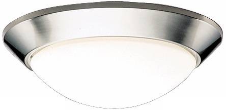 Kichler Etched Glass Dome Nickel 16 1/2\