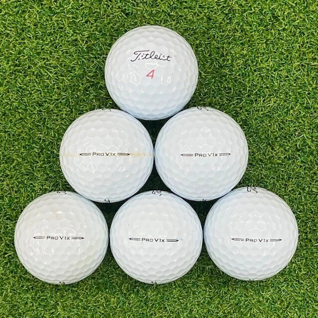 36 Titleist Pro V1x 2023 & Prior Bulk Lot Used Golf Balls 4A Quality White