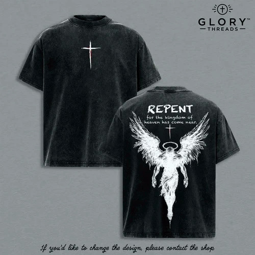 Repent Vintage Christian T-Shirt