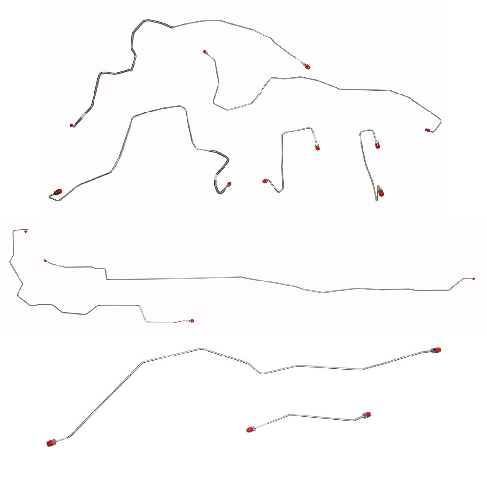 Complete Brake Line Kit Fits Ford F-250 SD 05-06 4WD LongBed ExtCab CBK0105SS